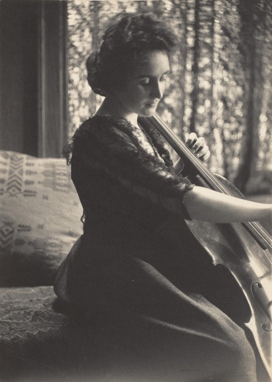 [Žena hrající na violoncello], 80. léta 19. století, 80. léta 19. století. od Thomas Eakins