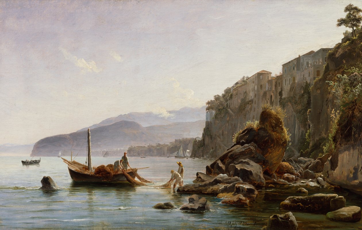 Rybáři v Sorrentu od Thomas Fearnley