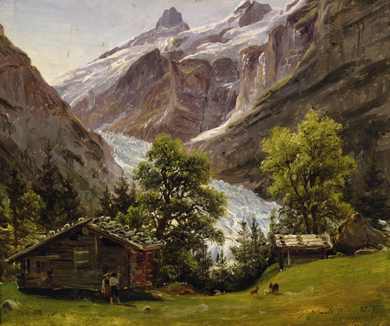 Grindelwald, Švýcarsko od Thomas Fearnley