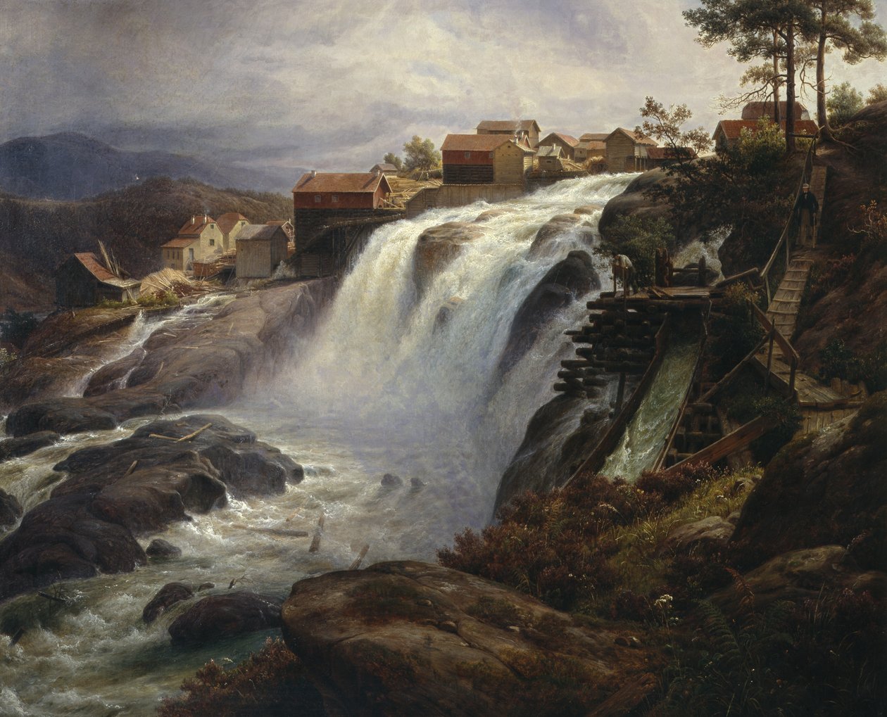 Haugfoss od Thomas Fearnley