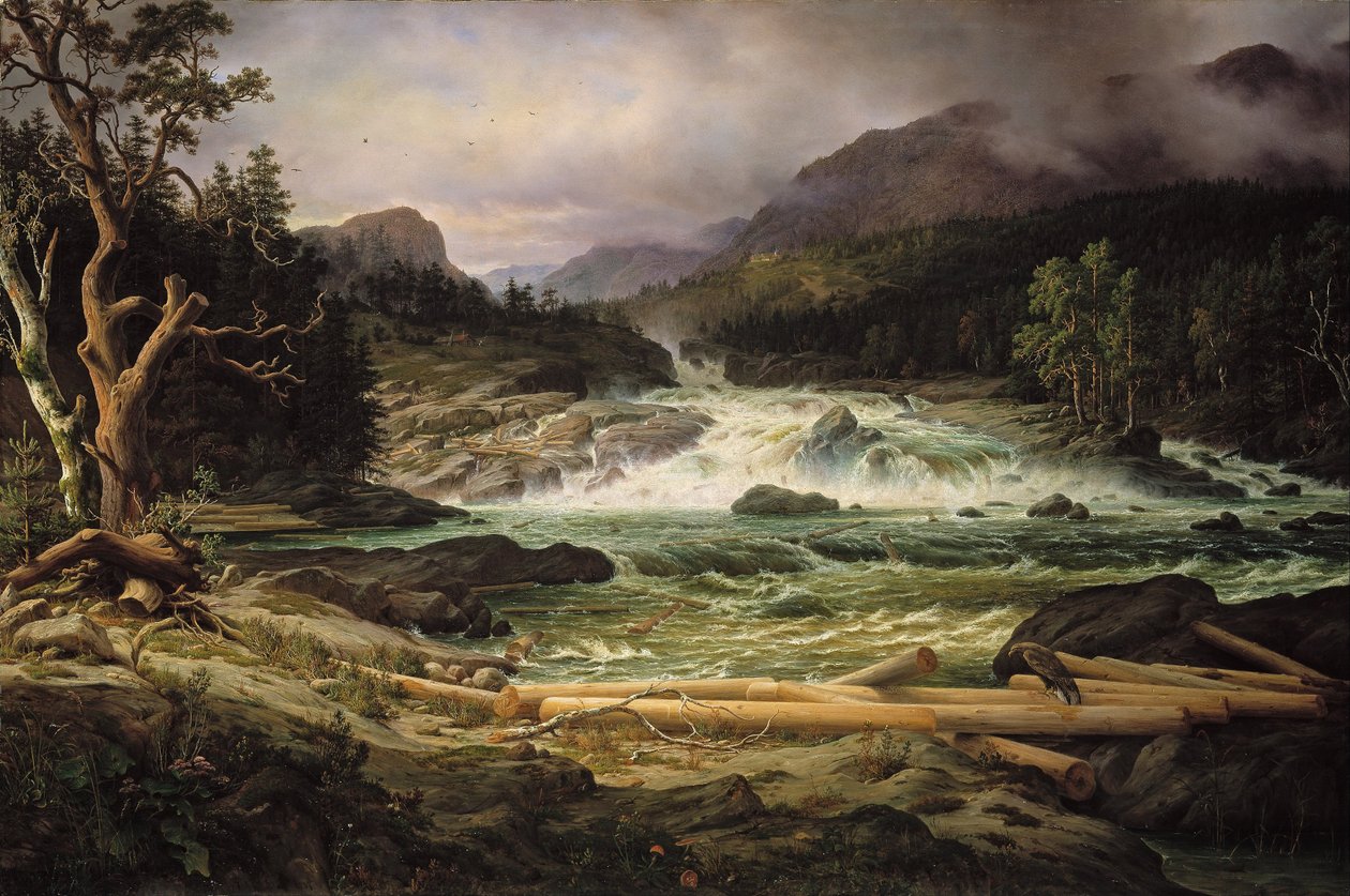 Labrofossen u Kongsbergu od Thomas Fearnley