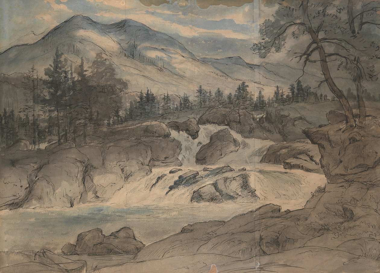 Vodopády Labro, 1824-42. od Thomas Fearnley