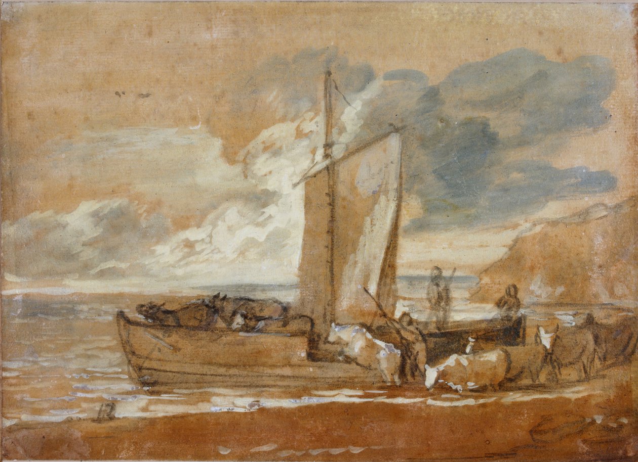 A Cattle Ferry, 1784-1788. od Thomas Gainsborough