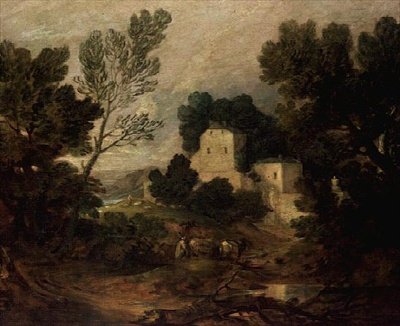 Romantická krajina od Thomas Gainsborough