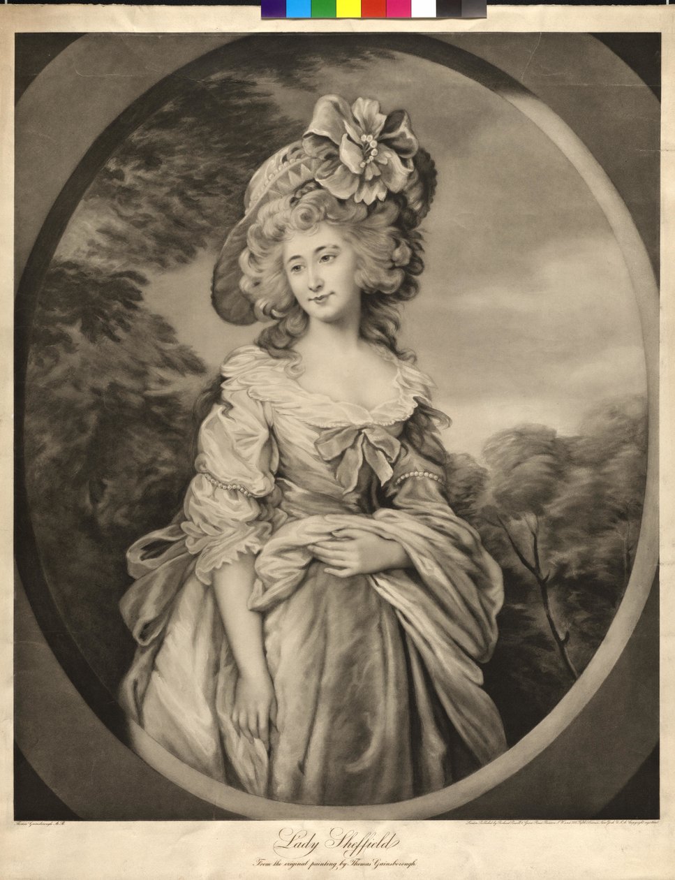 Lady Charlotte Sophia Sheffield od Thomas Gainsborough