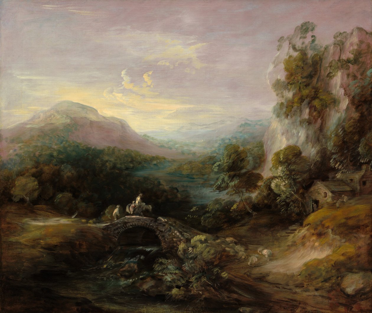 Horská krajina s mostem, c. 17831784. od Thomas Gainsborough