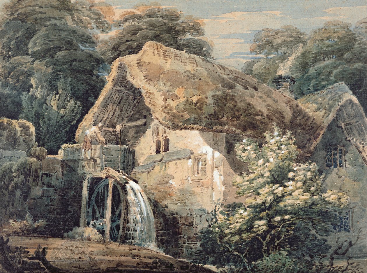 An Overshot Mill, Devon, 1797 od Thomas Girtin
