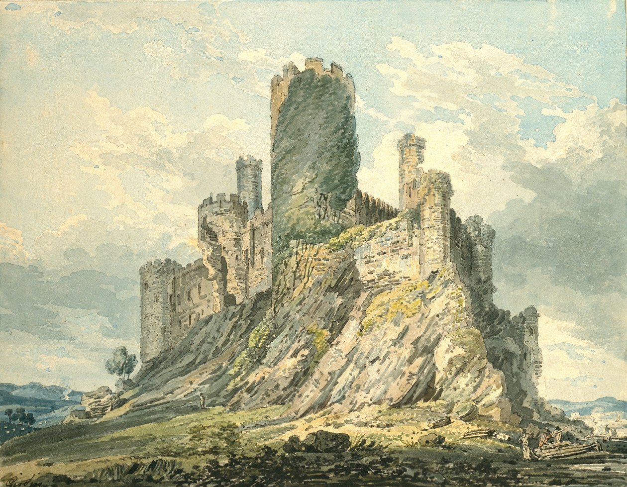 Hrad Conway, c1793 od Thomas Girtin