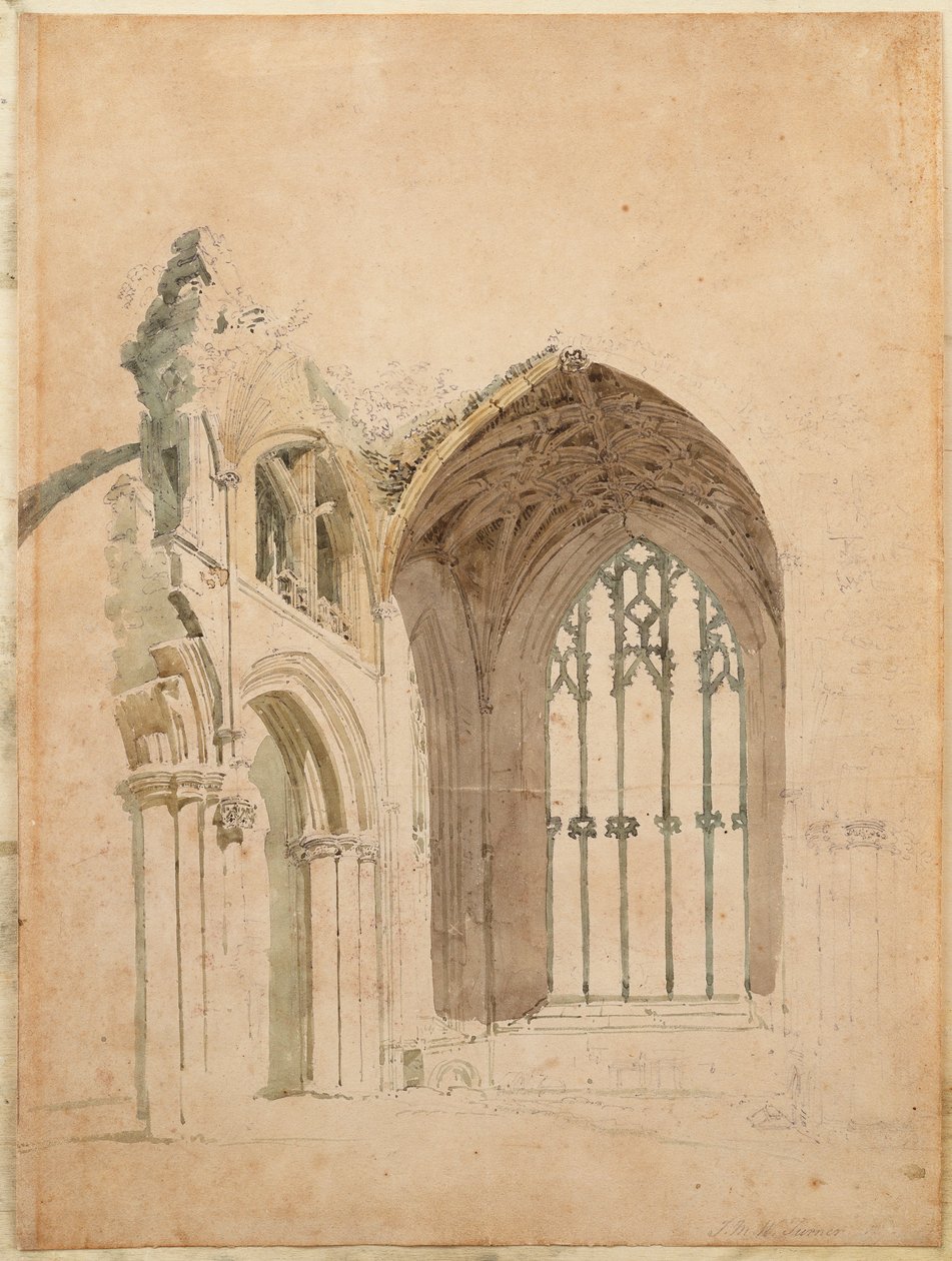 Melrose Abbey: The East Window, c.1770 od Thomas Girtin