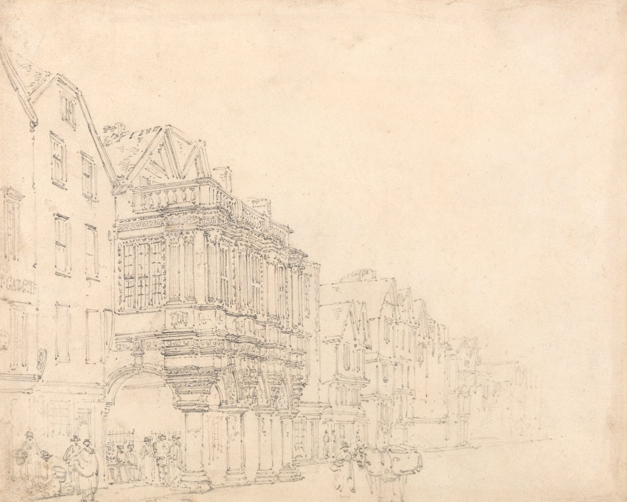 Guildhall, Exeter od Thomas Girtin