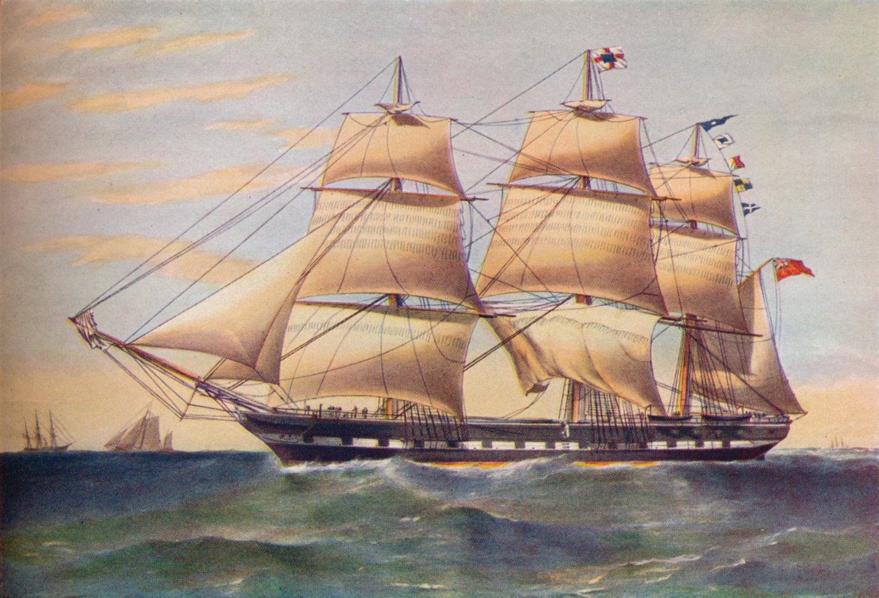 Clipper Ship, Sussex, c1853 od Thomas Goldsworth Dutton