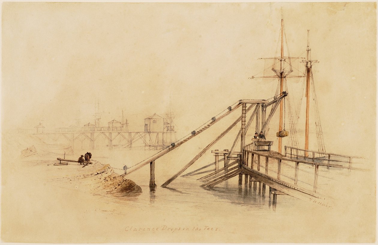 Clarence Drops on the Tees od Thomas H. Hair