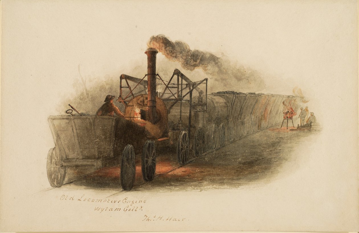 Starý lokomotivní motor, Wylam Colliery od Thomas H. Hair