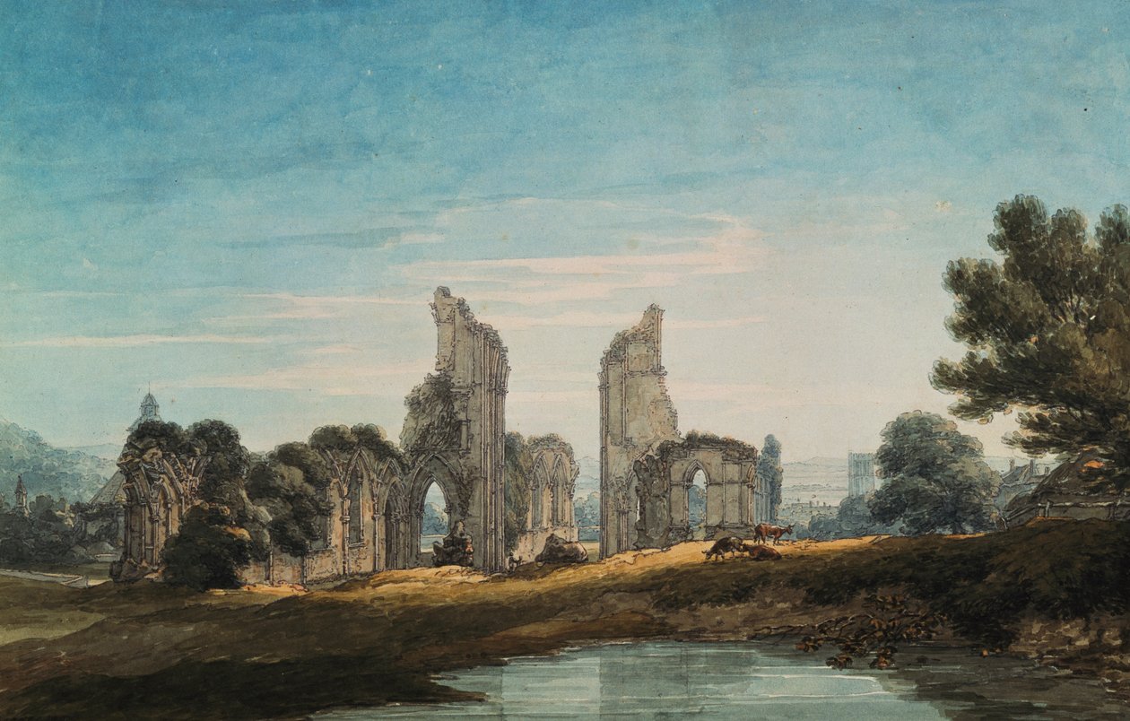 Glastonbury Abbey, 1795 od Thomas Hearne