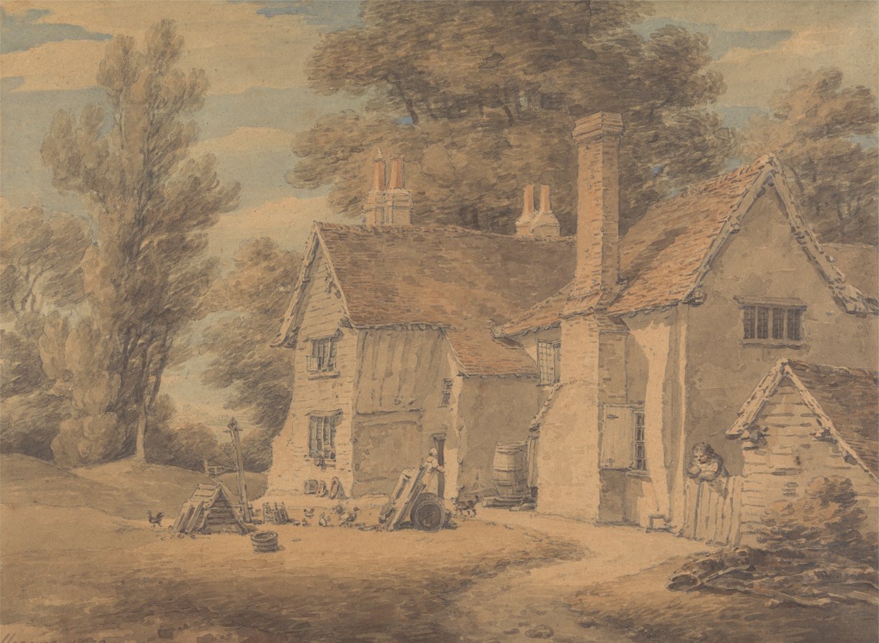 The Poor House, Hadley, Hertfordshire od Thomas Hearne