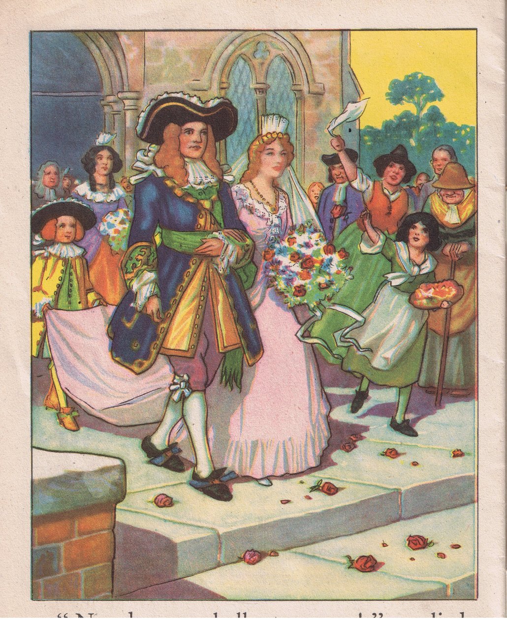 Svatba (litografie) od Thomas Heath Robinson