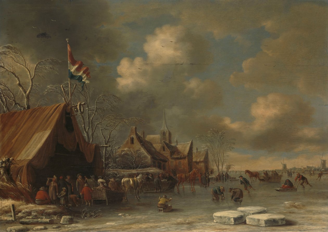 Enjoying the Ice, 1677 od Thomas Heeremans