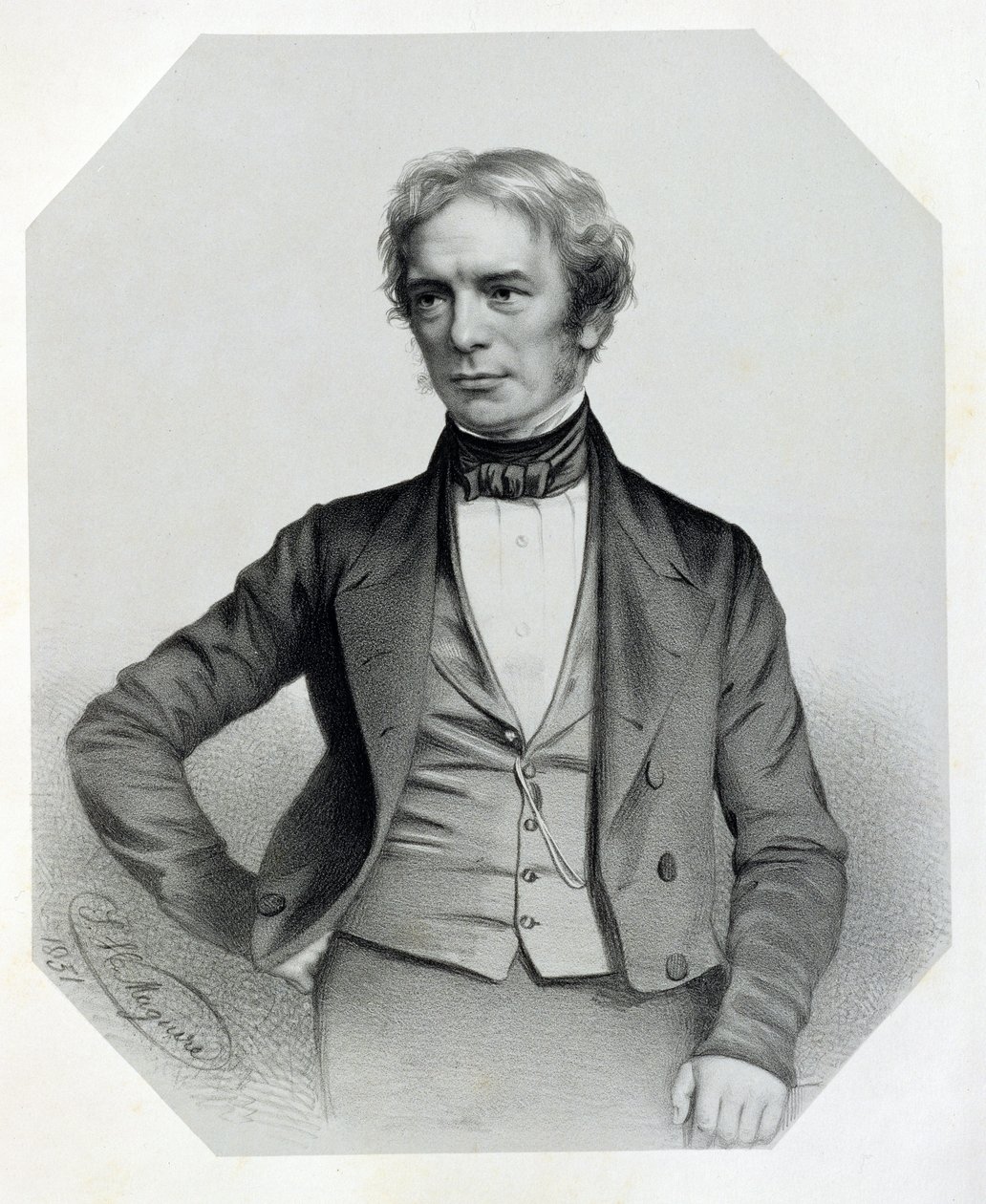 Michael Faraday (1791-1867) 1851 od Thomas Herbert Maguire