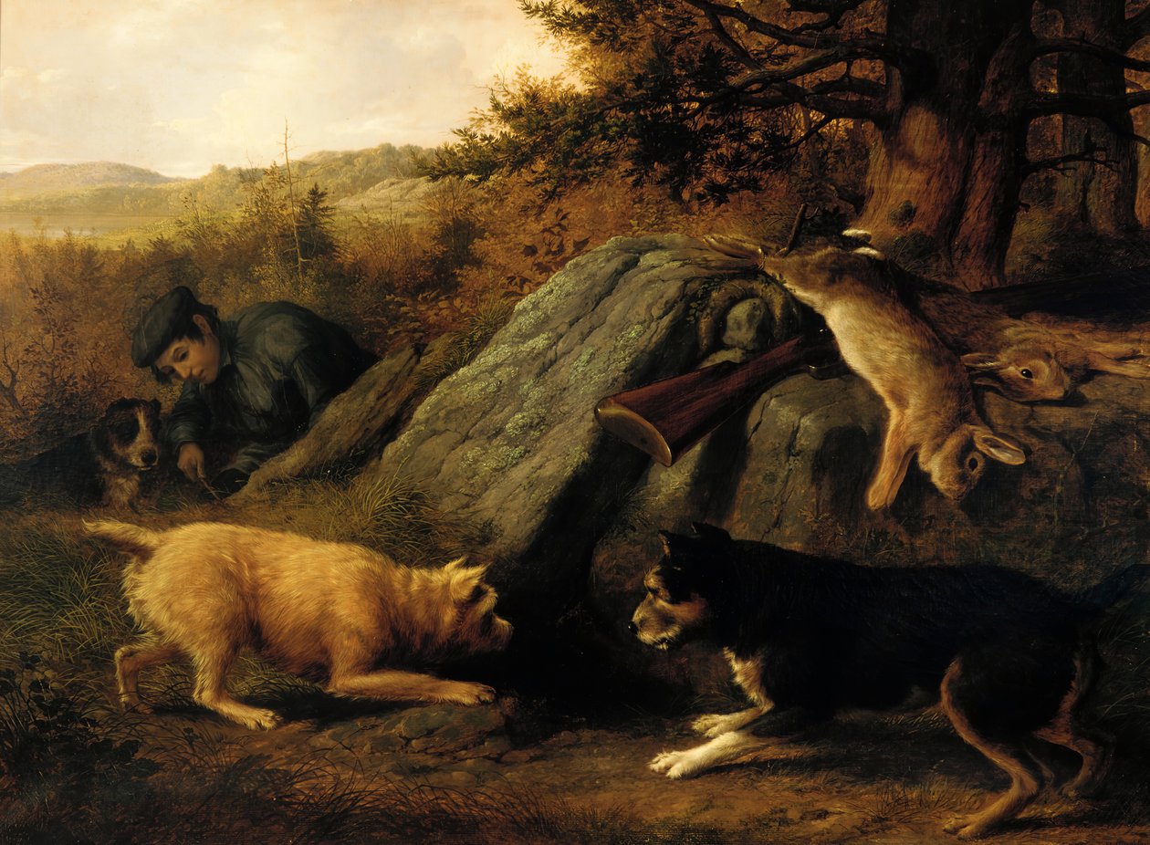 Lovci králíků, 1850. od Thomas Hewes Hinckley
