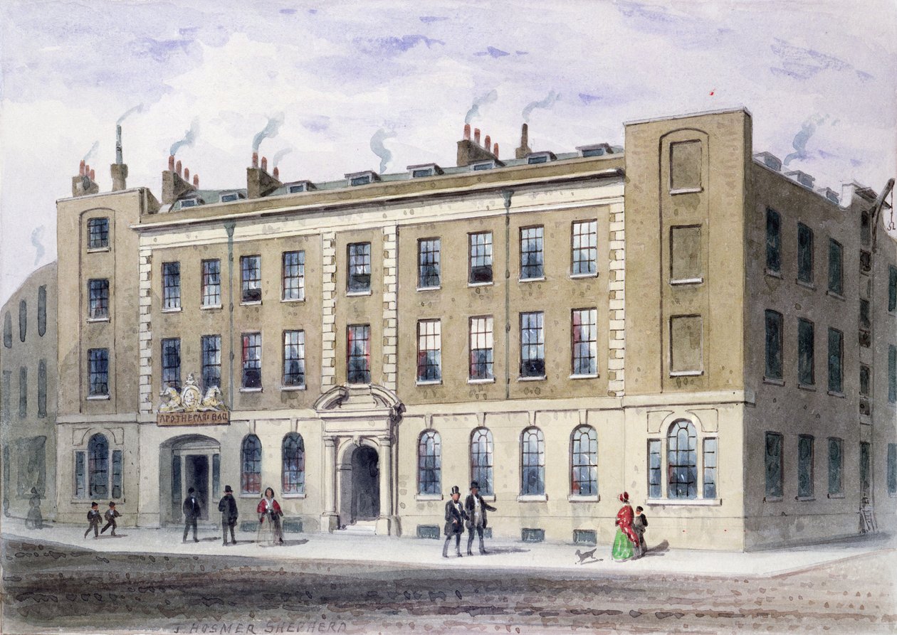 Apothecaries Lane, 1855 (wc na papíře) od Thomas Hosmer Shepherd