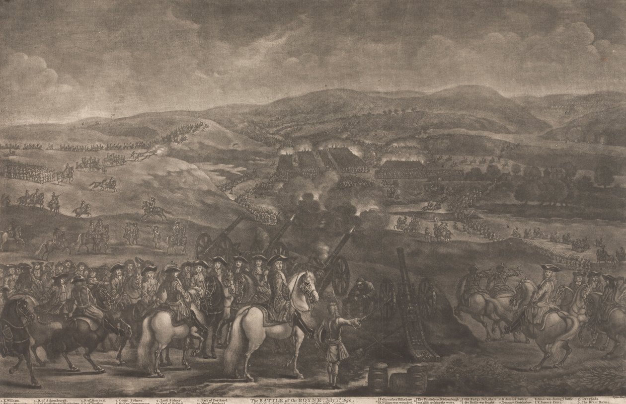 Bitva u Boyne, 1. července 1690 od Thomas Kitchin