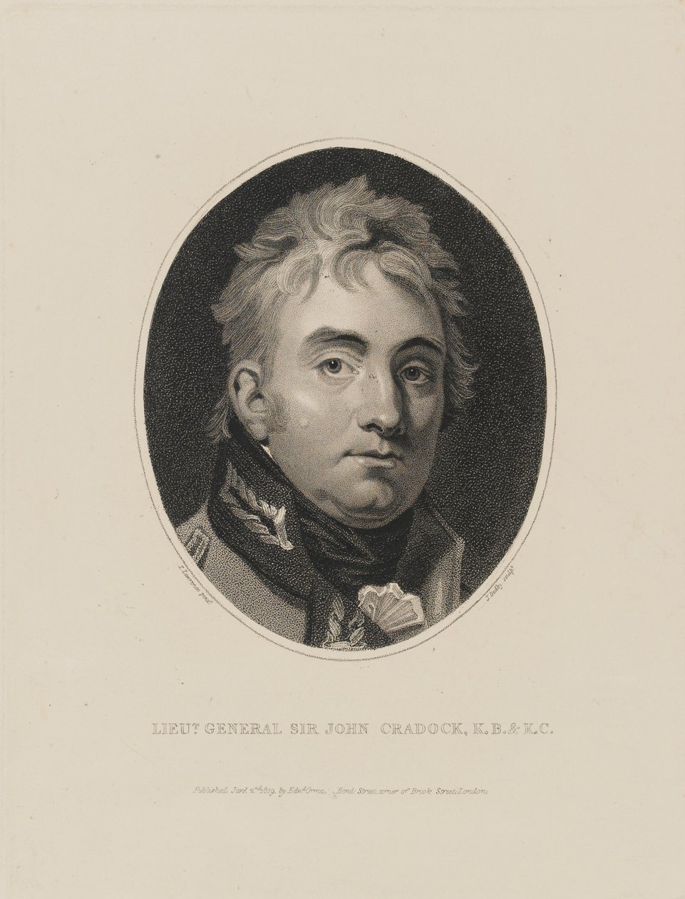 Generálporučík Sir John Cradock, 1809 od Thomas Lawrence