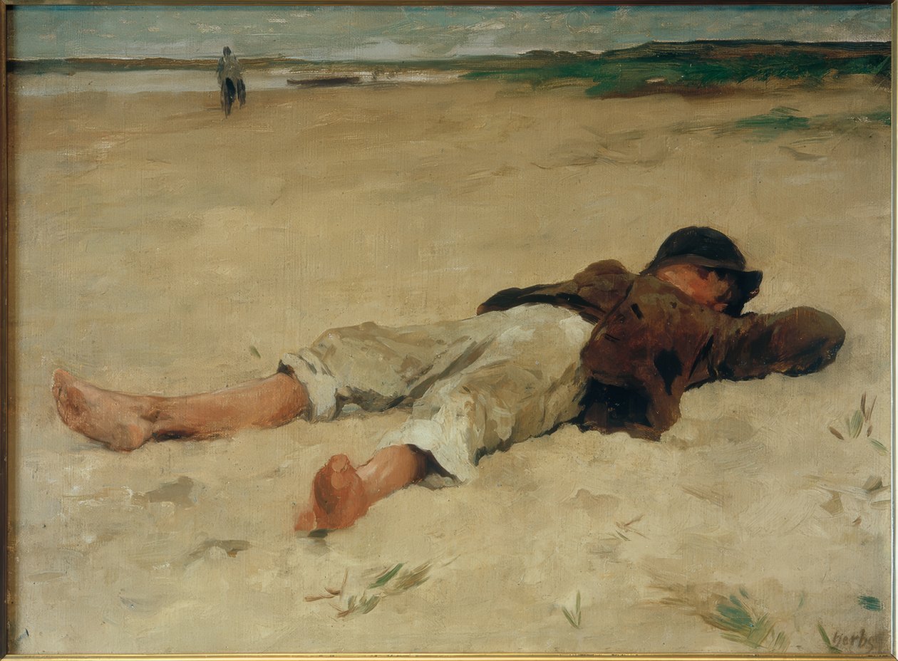 Ležící farmář od Thomas Ludwig Herbst