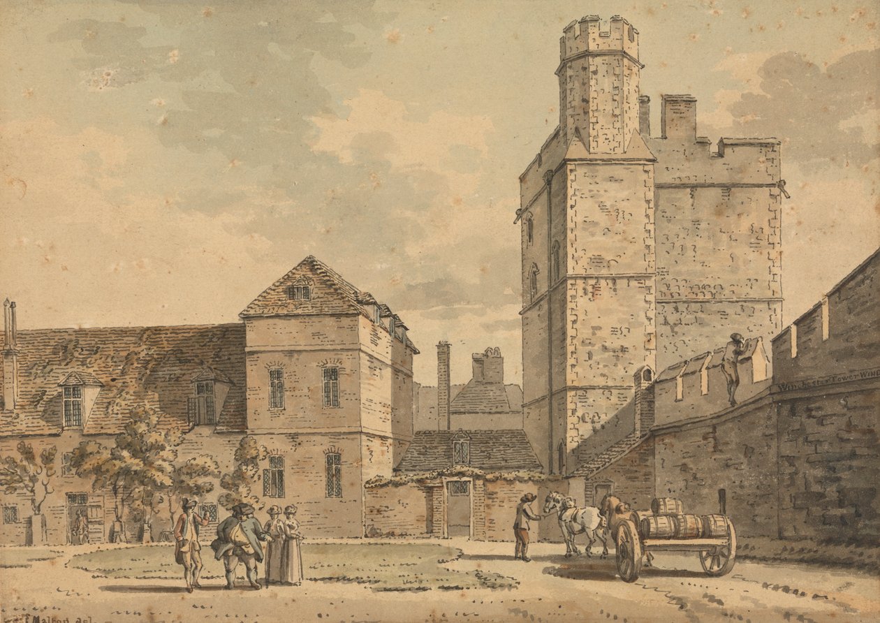 Winchester Tower, hrad Windsor od Thomas Malton