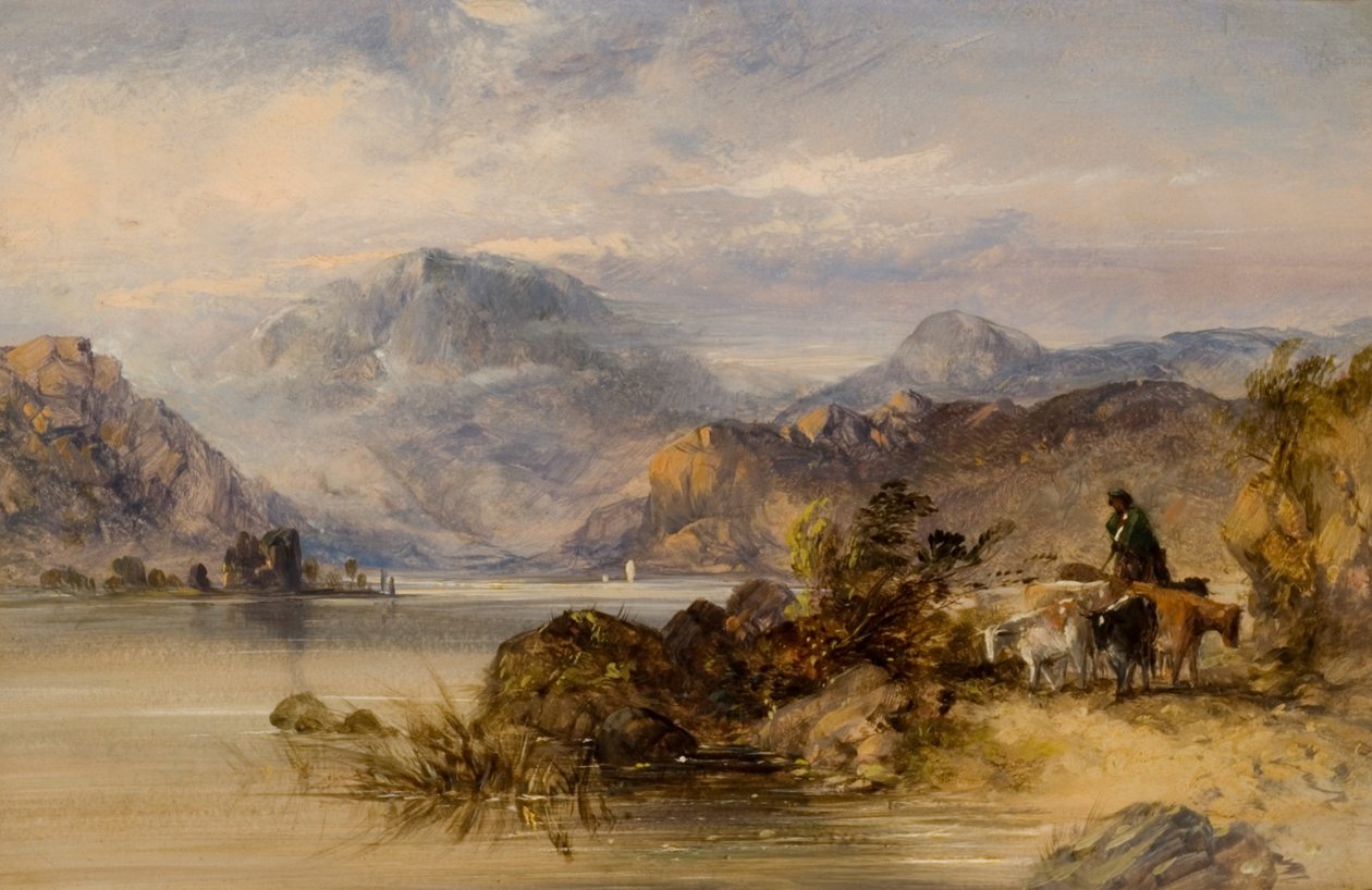 Scéna Highland Lake od Thomas Miles II Richardson