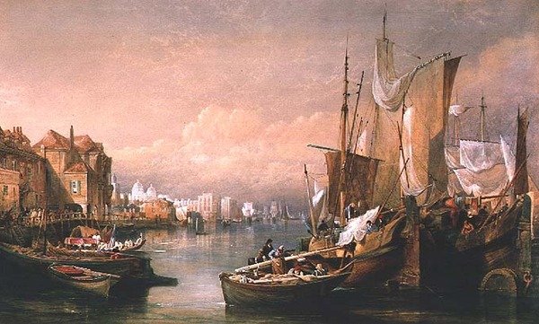 Temže v Greenwichi od Thomas Miles Richardson