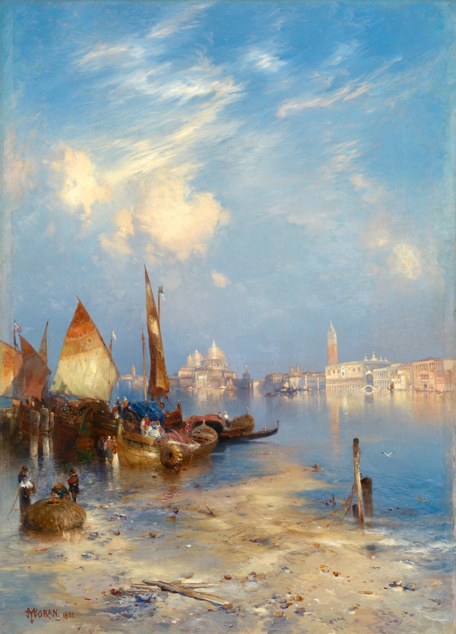Pohled na Benátky od Thomas Moran