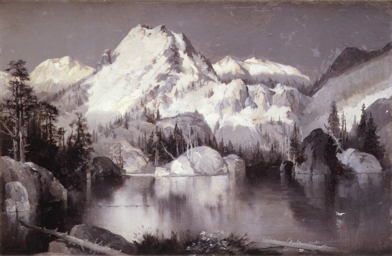 Křišťálové jezero od Thomas Moran