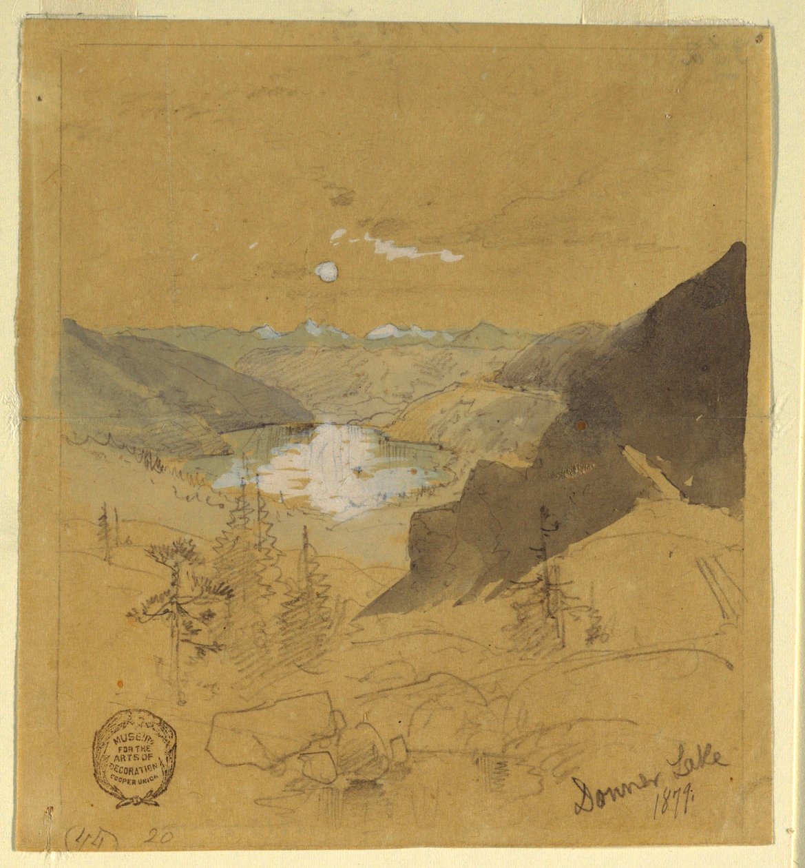 Kresba, Donner Lake, 1879 od Thomas Moran