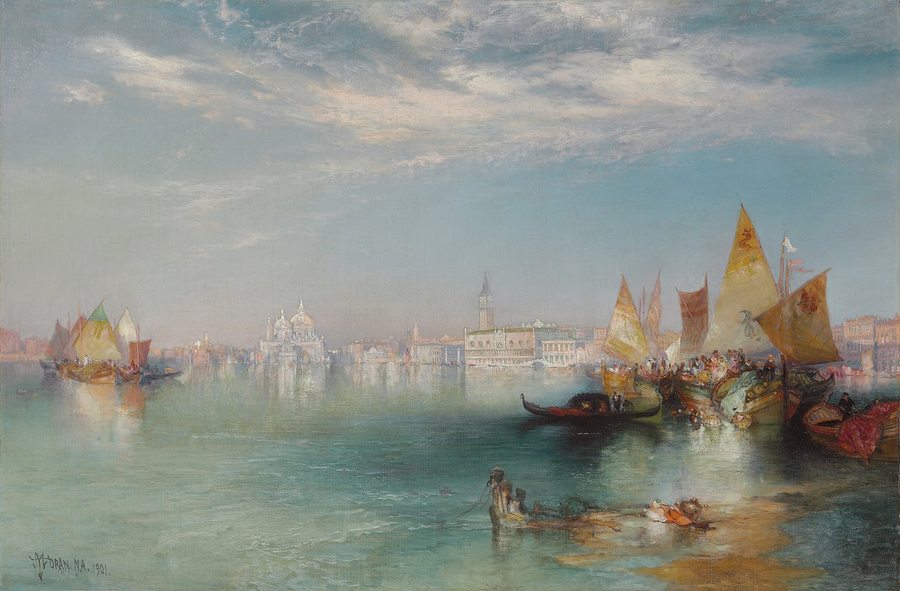 Canal Grande, Benátky, 1901 od Thomas Moran