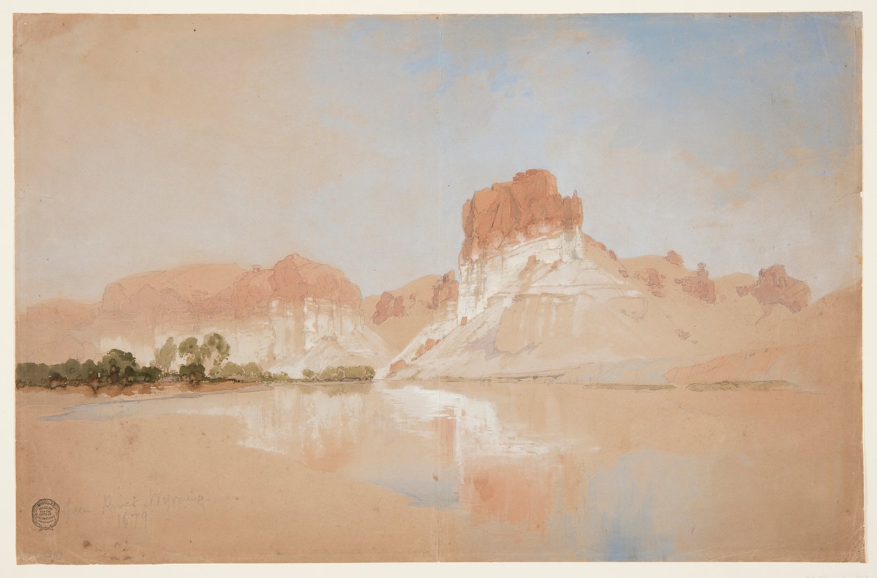Green River, území Wyomingu od Thomas Moran