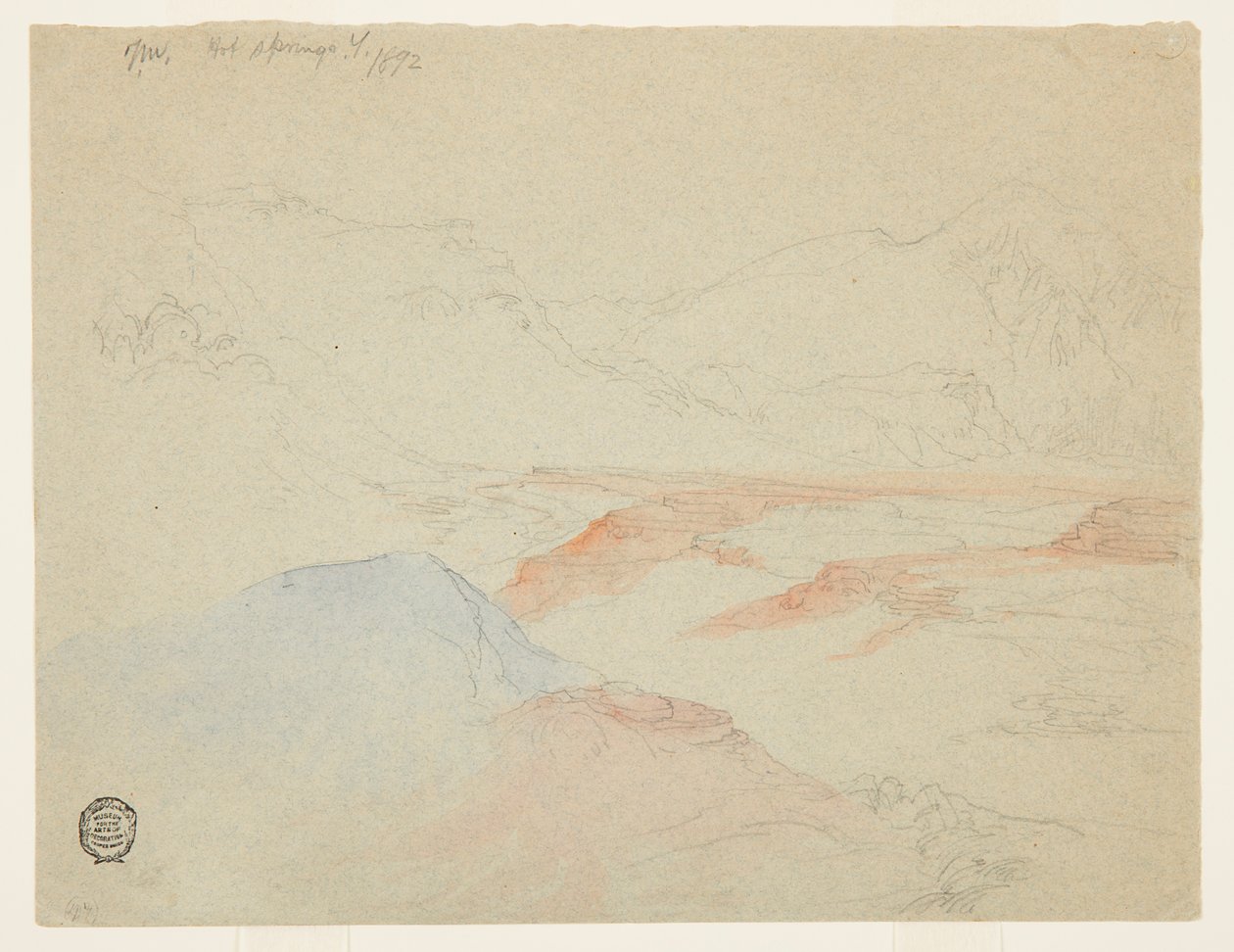 Hot Springs, Yellowstone od Thomas Moran