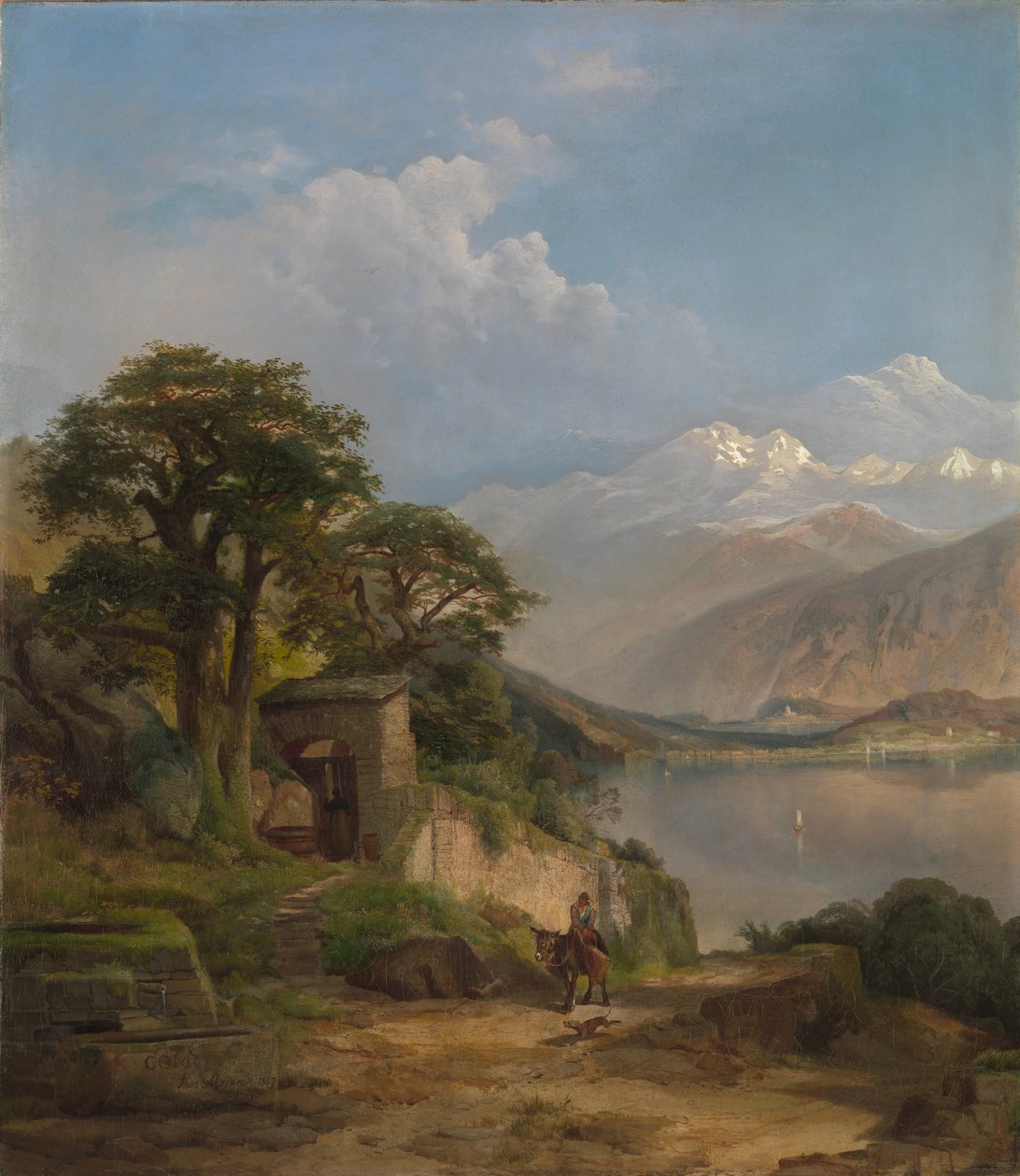 Jezero Como, 1867 od Thomas Moran