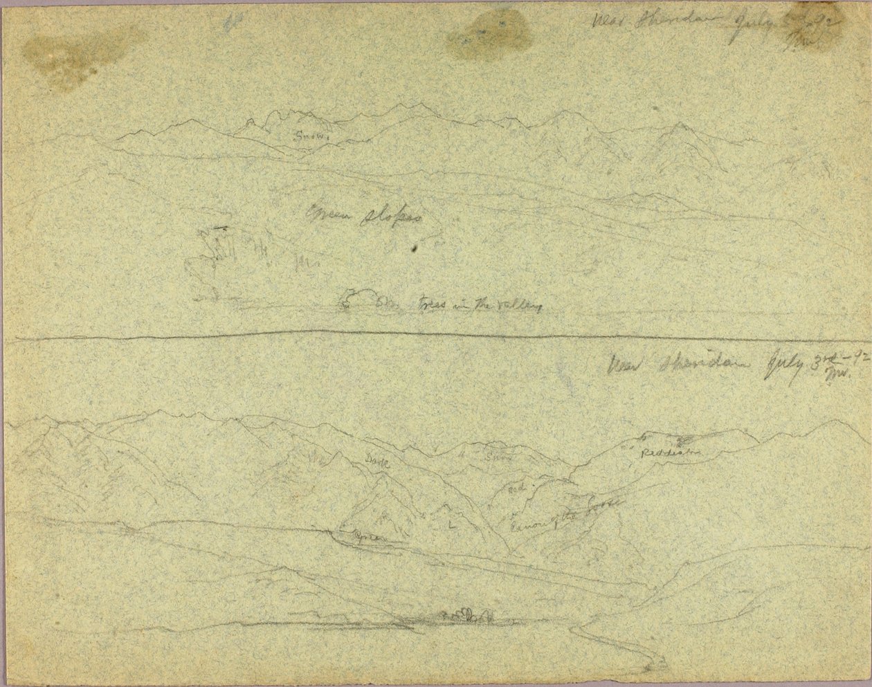 Poblíž Sheridanu, 3. července 1892 od Thomas Moran