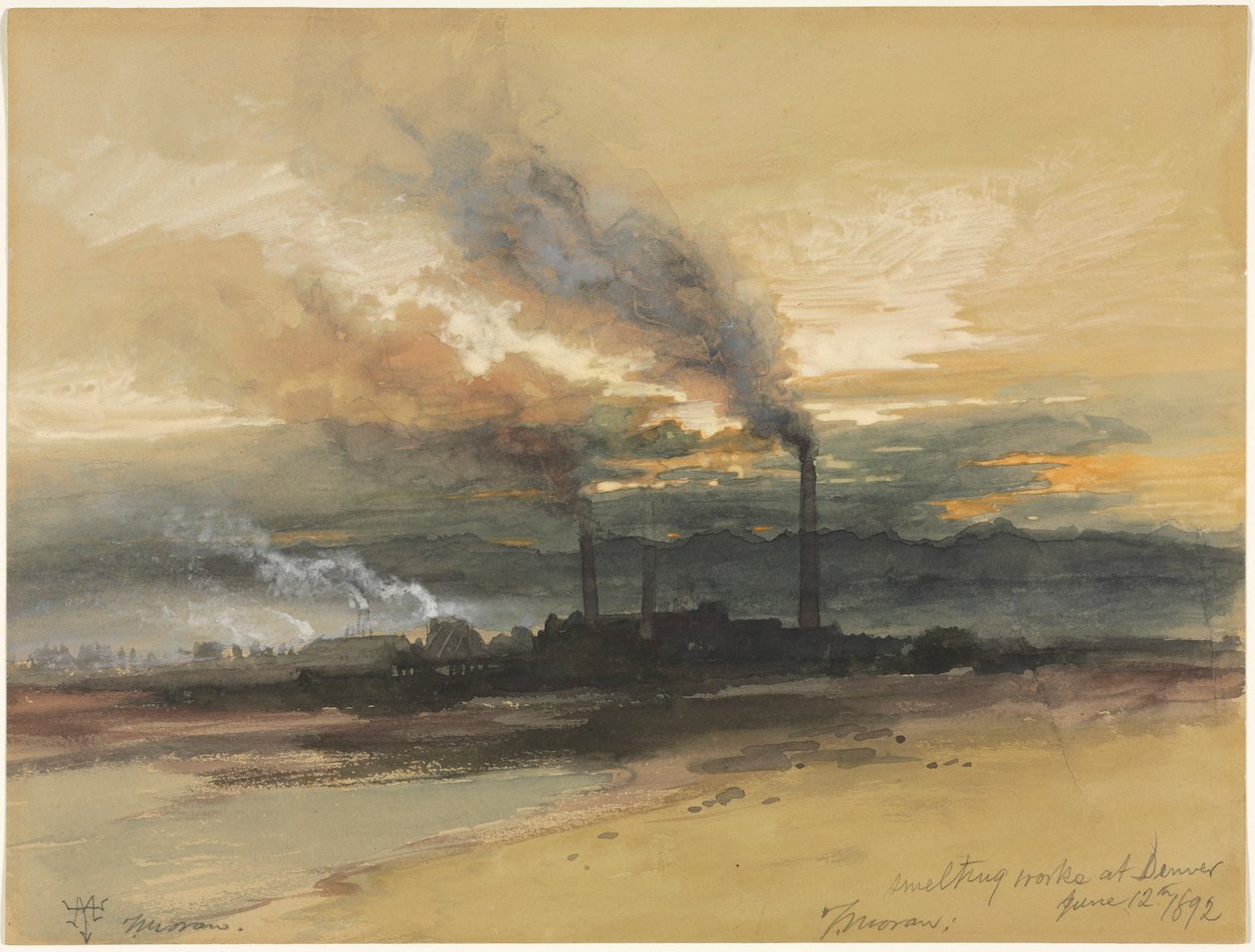 Tavírny v Denveru od Thomas Moran