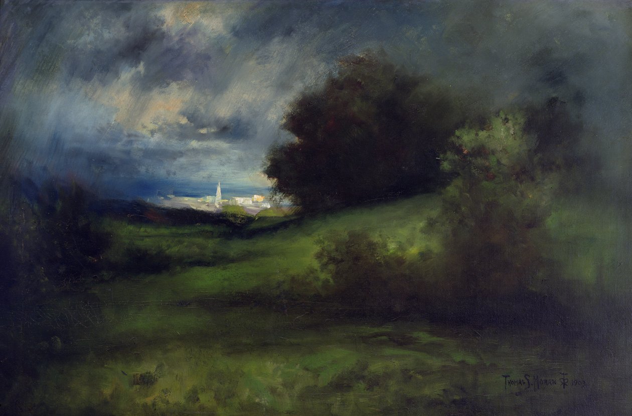 Letní bouře od Thomas Moran