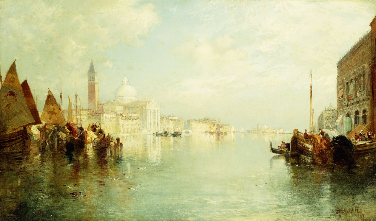 Canal Grande, 1887 od Thomas Moran