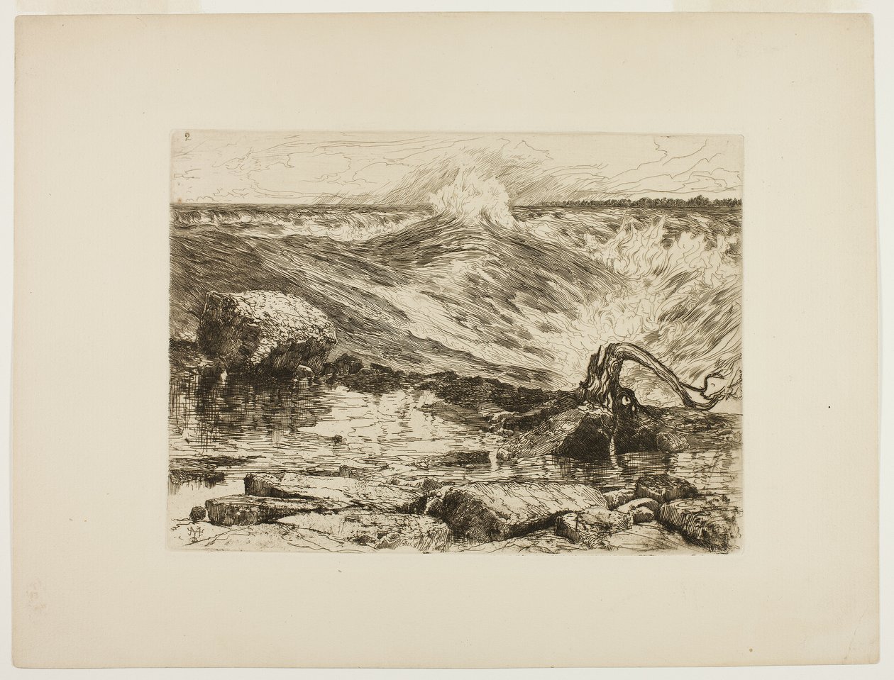 Peřeje nad Niagarou od Thomas Moran