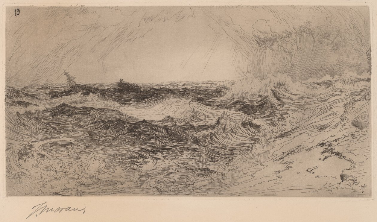 Zvučné moře od Thomas Moran
