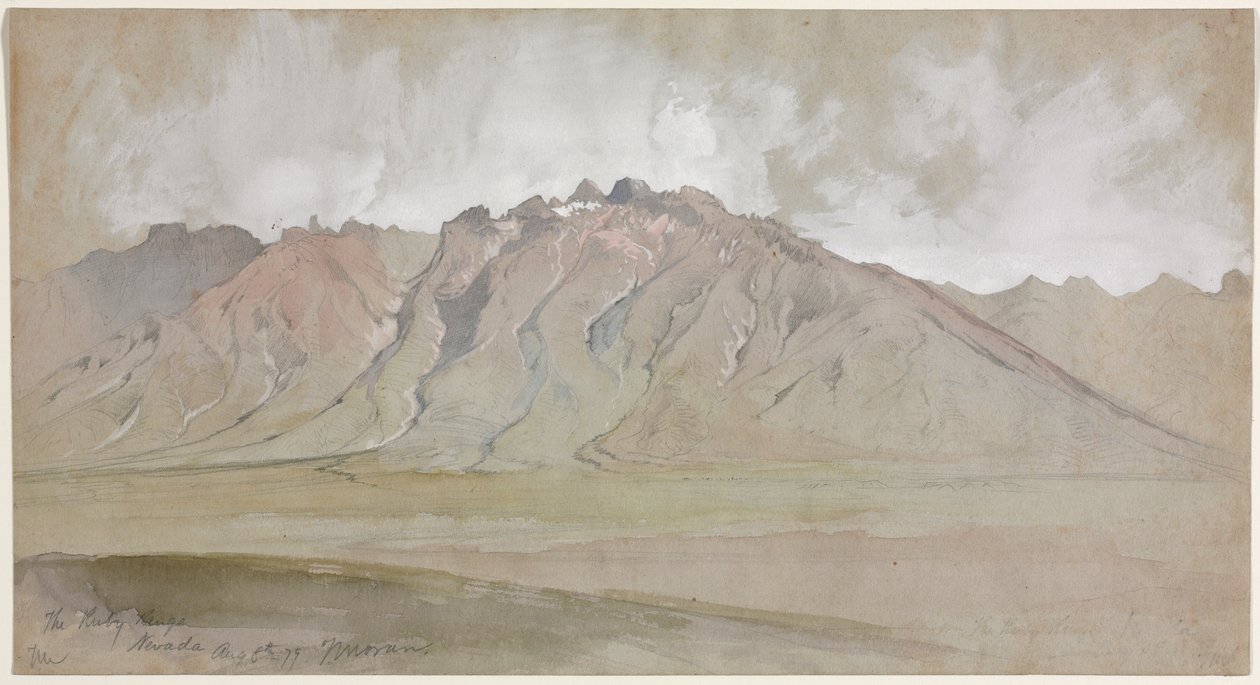 Ruby Range, Nevada od Thomas Moran