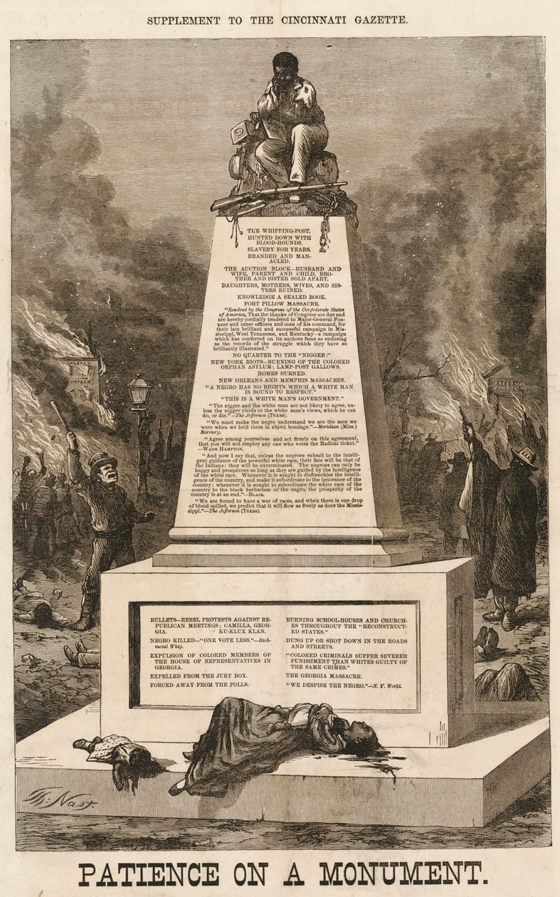 „Trpělivost na pomníku“, 8. října 1868. od Thomas Nast