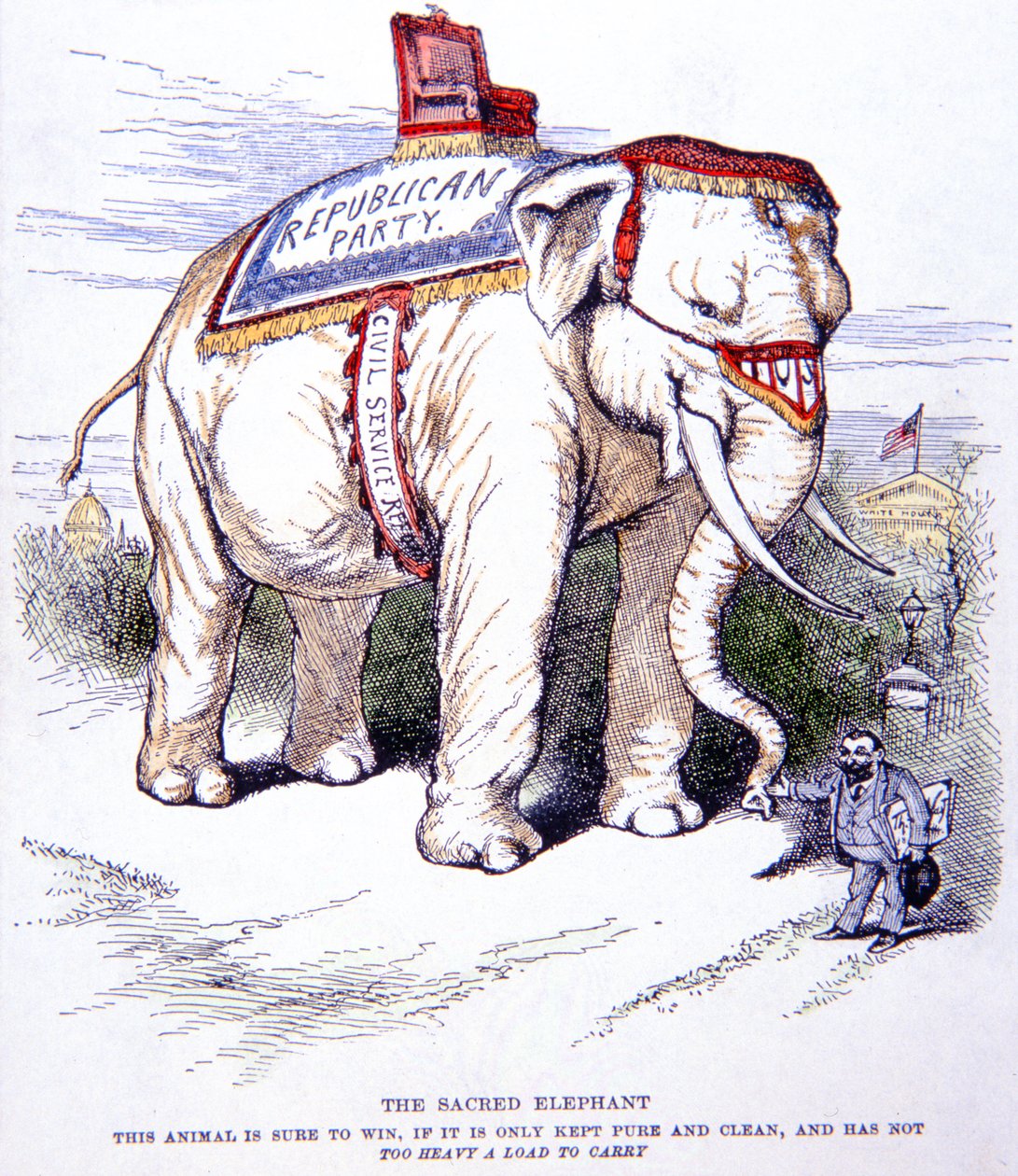 "Posvátný slon" od Thomas Nast