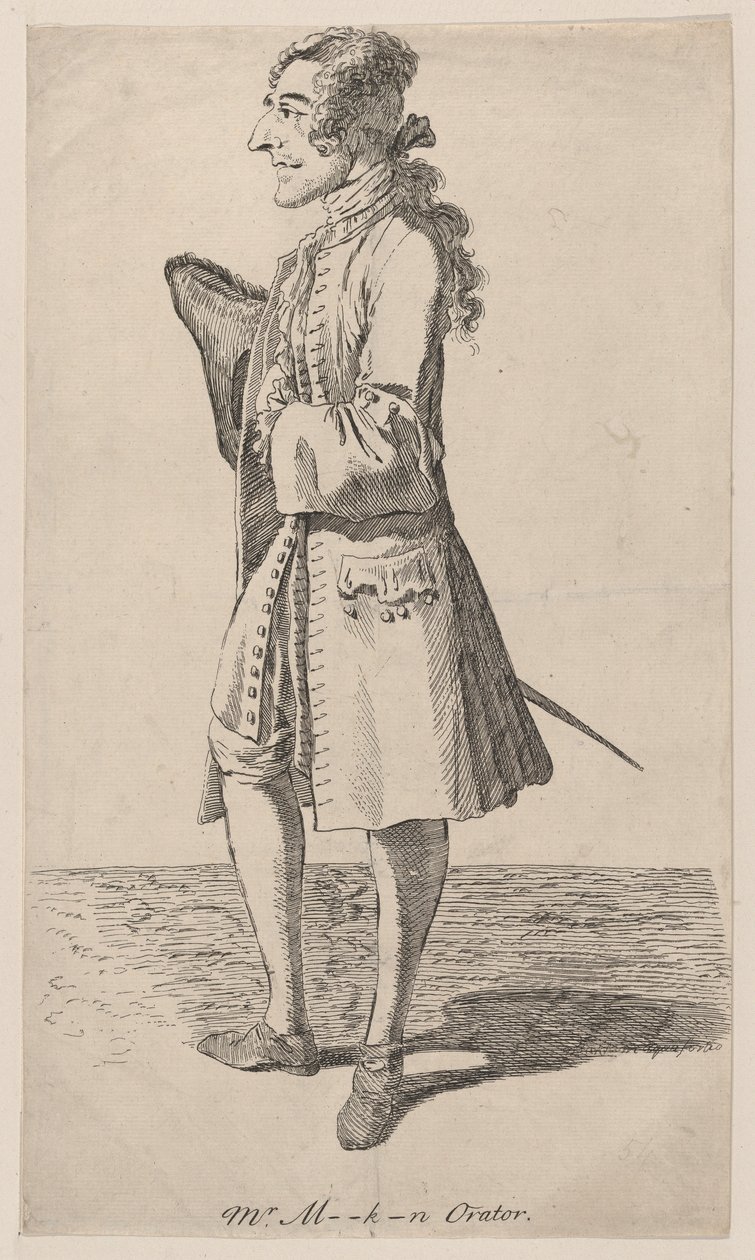 Macklin Orator, 1750-80., 1750-80. od Thomas Patch