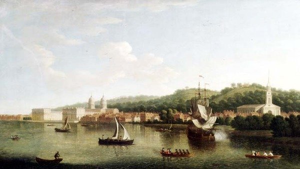 Pohled na Greenwich od Thomas Priest