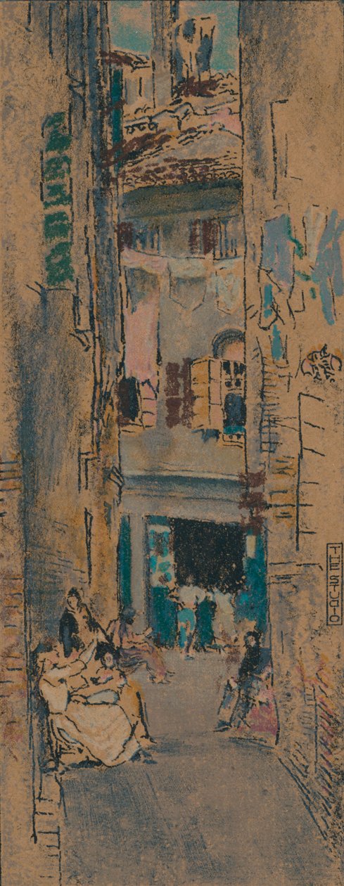 Navlékače korálků, Benátky, c1904 od Thomas Robert Way