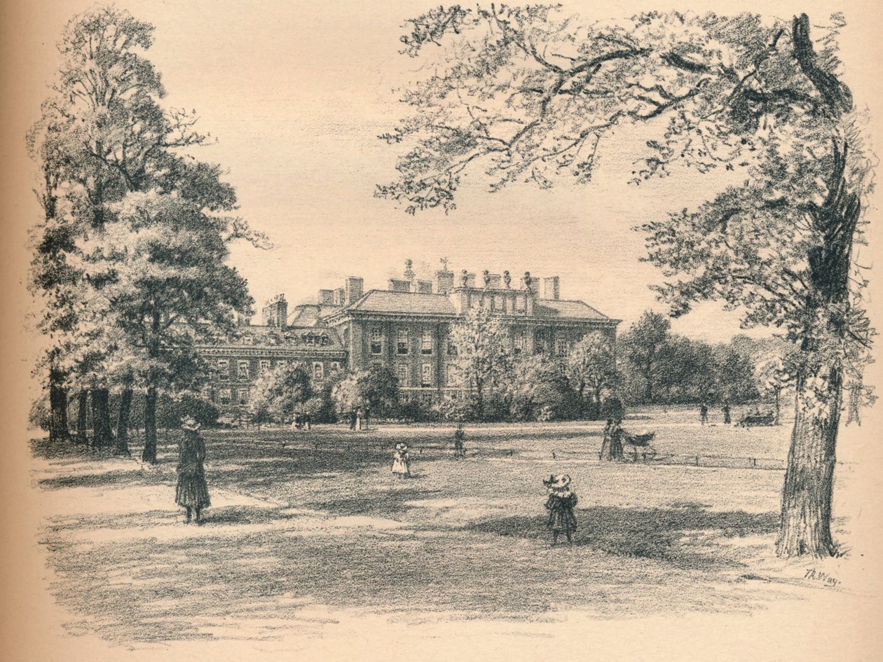 Jižní fronta Kensingtonského paláce, 1902 od Thomas Robert Way